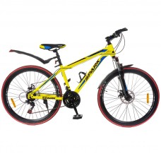 Велосипед колеса 26'' стальная рама 15'' Желтый SPARK FORESTER Арт.004031