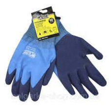 Перчатки трик.D-WINTER голубые с текстовым покрытием Арт.4515