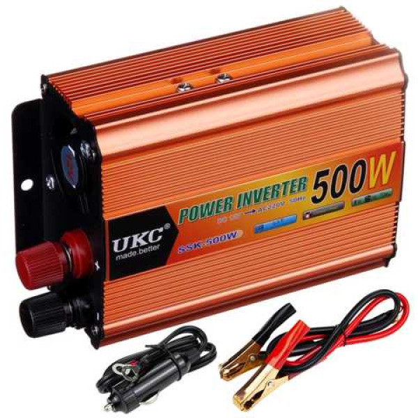 Преобразователь напряжения/инвертор 12/220V AC/DC 500W Арт.36241