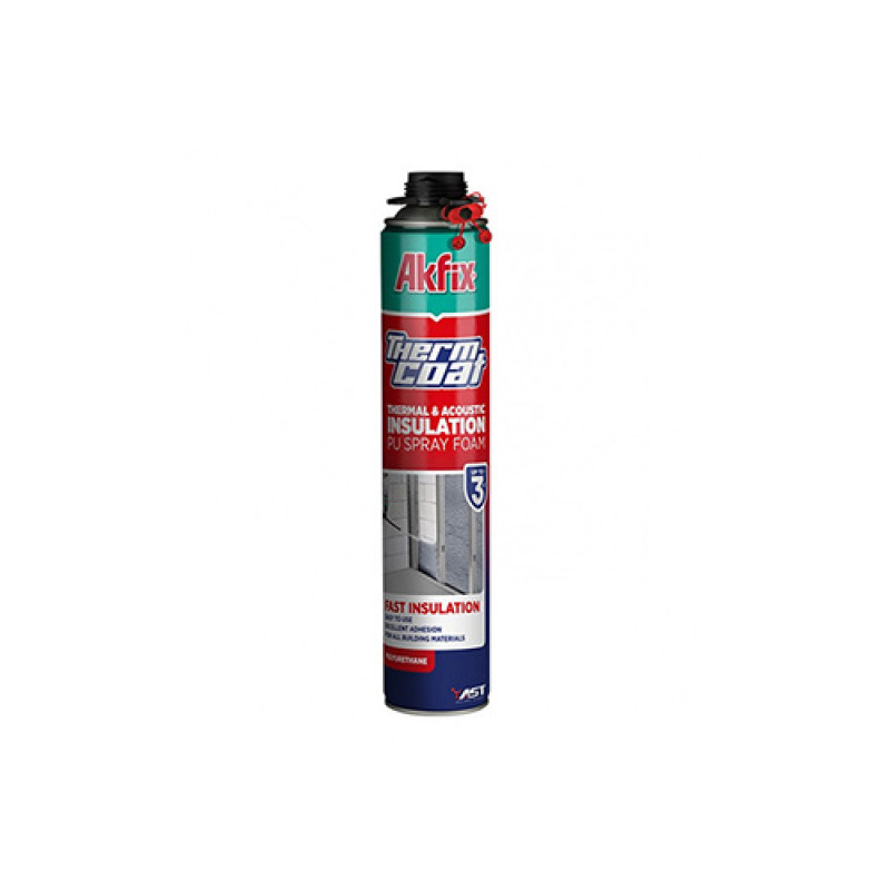 Піна професійна напилювана THERMCOAT  850ml Akfix Арт.56478
