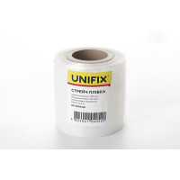 Стретч плёнка 100мм, 0,4кг (20мкм) прозрачная, втулка 100г UNIFIX Арт.77417