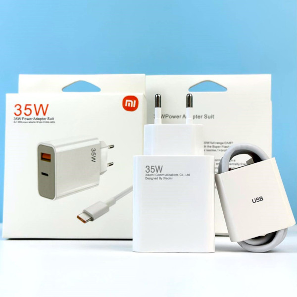 Сетевое зарядное устройство для Xiaomi Mi 2in1 35W Type-C Арт.40661
