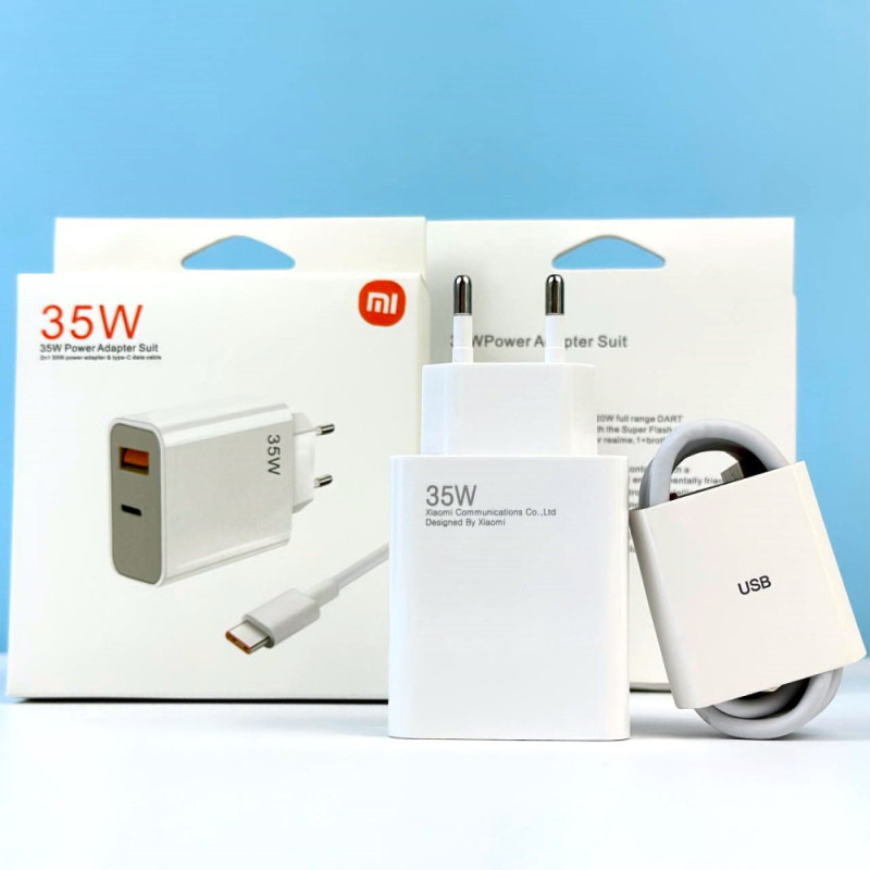 Мережевий зарядний пристрій Xiaomi Mi 2in1 35W Type-C Арт.40661