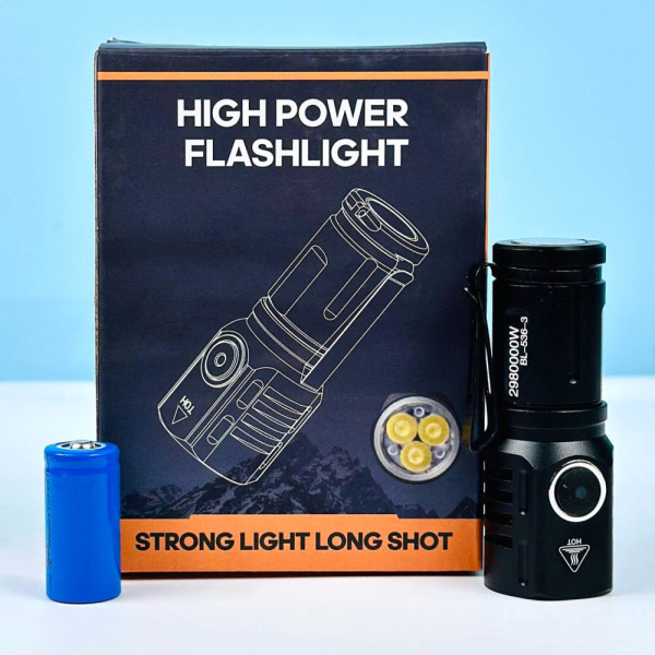 Фонарь 536 (3LED, 1 аккумулятор, магнит, Type-C Арт.49994