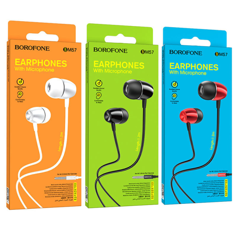 Навушники дротові Borofone BM57 Platinum 3.5mm Арт.26914