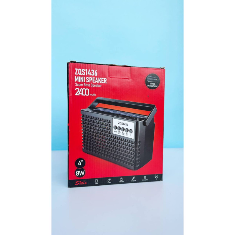 Портативне радіо + Колонка ZQS-1436 Bluetooth Арт.38617