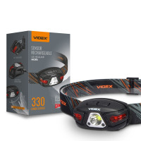 Ліхтар LED Налобний 330L Li-ion 850mAh VIDEX Арт.0791